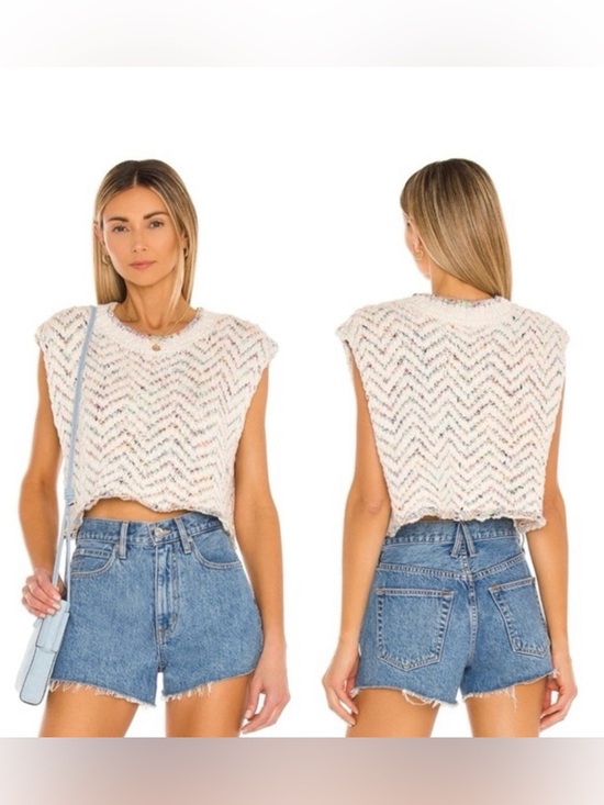 Free People Sweaters - Free People Lucy Tank in Vanilla Combo